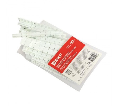 Маркировка для клемм UT 10/16/35/90 без нумерации (500 шт) scr-ut-mrk-10-90-0  EKF