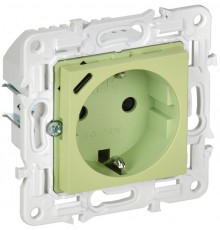 SKANDY Розетка с заземлением с защитными шторками 16А с USB C 18Вт SK-R17G мятный   SK-R14-16-U14-018-K06  IEK
