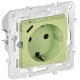SKANDY Розетка с заземлением с защитными шторками 16А с USB C 18Вт SK-R17G мятный   SK-R14-16-U14-018-K06  IEK