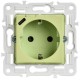 SKANDY Розетка с заземлением с защитными шторками 16А с USB C 18Вт SK-R17G мятный   SK-R14-16-U14-018-K06  IEK