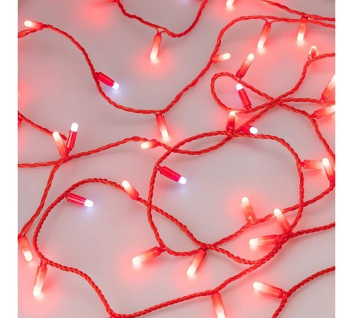 Светодиодная гирлянда ARD-STRING-CLASSIC-10000-RED-100LED-MILK-FLASH Red (230V, 7W) (Ardecoled, IP65)  031195  Arlight
