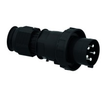 Вилка кабельная 5р(3p + N + PE) 63А 230-380 IP67 черная I 210711-Bals I Bals