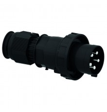 Вилка кабельная 5р(3p + N + PE) 63А 230-380 IP67 черная I 210711-Bals I Bals