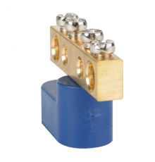 Шина нулевая с изолятором OptiKit  BB-O-PE-S-24-6х9 желтый  277939  КЭАЗ