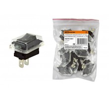 Клавишный переключатель YL-211-03 черный (влагозащищенный) 2 положения 1з  SQ0703-0021  TDM