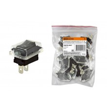 Клавишный переключатель YL-211-03 черный (влагозащищенный) 2 положения 1з  SQ0703-0021  TDM