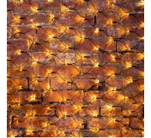 Гирлянда "Сеть" 1х1,5м, черный ПВХ, 160 LED Тёплый белый  215-116  NEON-NIGHT