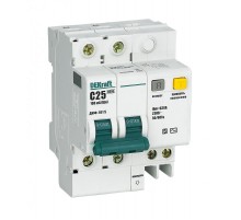 Выключатель автоматический дифференциального тока со встроенной защитой от сверхтоков ДИФ-101 2P 25A 100мА селективный S  15300DEK  DEKraft