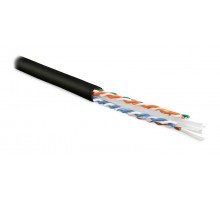 Кабель витая пара UUTP4-C6-S23-IN-LSZH-BK-305(305м)U/UTP,кат.6,4 п.(23AWG),одн.(solid),с разд.,LSZH,нг(С)-HF,-20°C-+75°C,черн.  251951  Hyperline