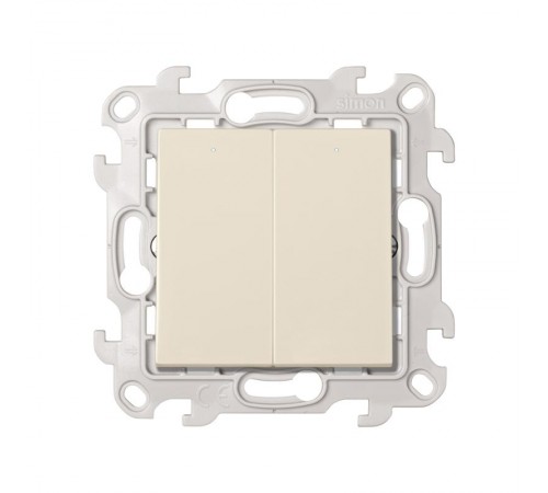 Simon 24 Сл. кость Выключатель 2-кл. с подсв.  2450392-031  Simon