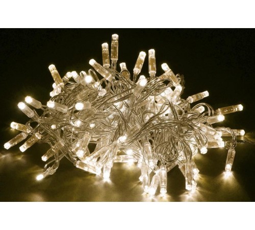 Гирлянда светодиодная нить 10м 100WW IP44 прозрачный шнур 230В контр. 8 режимов  LGDU111-1-100-10-T-S-44  IEK