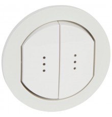 Celiane Белый Клавиша 2-ая с подсв. IP44  067804  Legrand