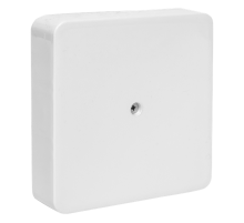 Коробка разветвительная КМР-030-032кг наружная (100x100x28) белая с клеммником 6мм2  plc-kmr-030-032kg-6  EKF
