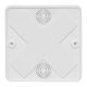 Коробка разветвительная КМР-030-032кг наружная (100x100x28) белая с клеммником 6мм2  plc-kmr-030-032kg-6  EKF