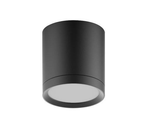 Светильник светодиодный  накладной с рассеивателем HD014 6W (черный) 3000K 68х75,400лм, 1/30  HD014  Gauss