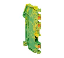 Клеммная колодка пружинная 2.5 Push-in 3 вывода земля PIT-2,5-3-pe  EKF