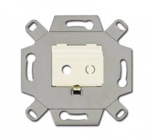 Адаптор/суппорт для TRS-разъёмов, mini-jack 3.5 мм, аудио, цвет слоновая кость  0230-0-0458  2CKA000230A0458  ABB