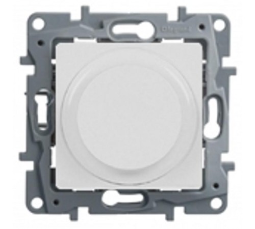 Etika Белый Светорегулятор поворотный, 300Вт, без нейтрали  672219  Legrand