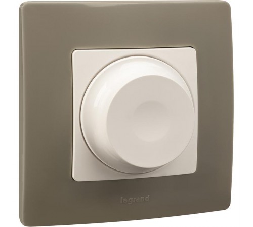 Etika Белый Светорегулятор поворотный, 300Вт, без нейтрали  672219  Legrand