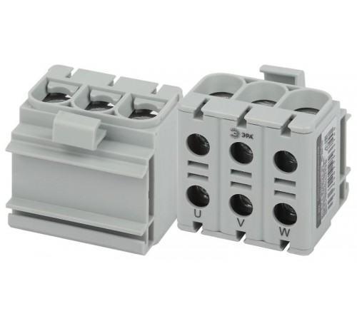Клеммы силовые вводные КСВ  NO-224-143 тройная (KE61.03) 6-50 мм серая "L"  Б0065582  ЭРА