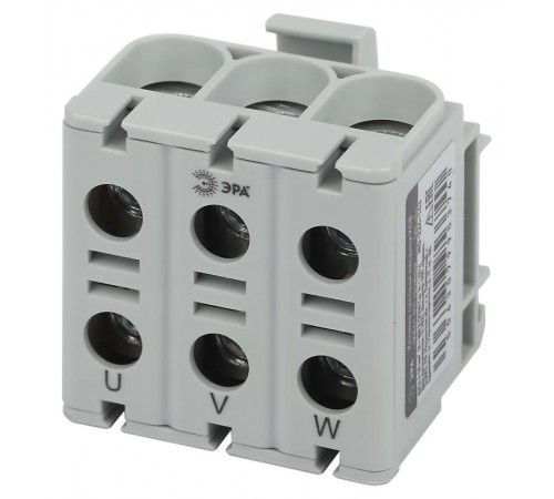 Клеммы силовые вводные КСВ  NO-224-143 тройная (KE61.03) 6-50 мм серая "L"  Б0065582  ЭРА