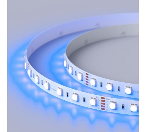 Лента светодиодная RT-B60-12mm 24V RGBW-Day-4-in-1 (19.2 W/m, IP20, 5060, 5m) (arlight, Открытый)  019151(2)  Arlight