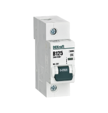 Автоматический выключатель 1Р 125А х-ка B ВА-201 10кА  13036DEK  DEKraft