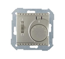 Термостат с датчиком в пол (зондом) с выключателем, S82,82N, шампань  82504-34  Simon