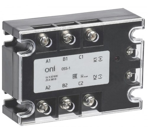 Реле твердотельное OSS-1 40А 380В AC 3-32В DC ONI  OSS-1-3-40-B  ONI