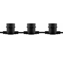 Гирлянда "Белт-лайт",  CL50-13   20 E27, шаг 50cm черный, 13м (3м сетевой шнур) IP65  29885  FERON