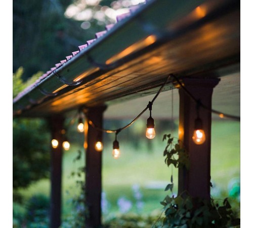 Гирлянда "Белт-лайт",  CL50-13   20 E27, шаг 50cm черный, 13м (3м сетевой шнур) IP65  29885  FERON