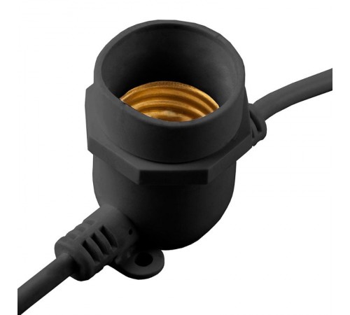 Гирлянда "Белт-лайт",  CL50-13   20 E27, шаг 50cm черный, 13м (3м сетевой шнур) IP65  29885  FERON