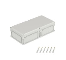 Корпус пластиковый RAM box IP67 600х300х160 мм (высота крышки 35) стенка с выбивными фланцами непрозрачная крышка  563310  DKC