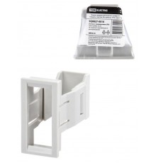 Панель лицевая для выреза в шкафу ПЛ-1, 1 модуль, пластик, без дверцы, IP40, серая  SQ0827-0010  TDM