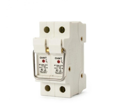 Держатель плавких вставок с индикацией RT28N-32X 10х38 2П (R)  520487  CHINT