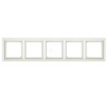 Рамка 5-постов; Eco Profi  Standart; термопласт; слоновая кость  EPS485  Jung