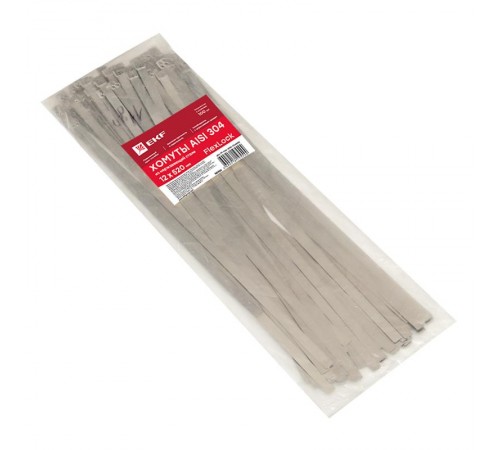 Хомут AISI 304 из нержавеющей стали, 12x520 (100 шт.) FlexLock PROximaplc-fl-tss-304-12x520EKF