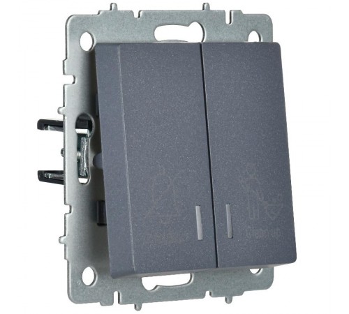 BRITE Выключ. 2-кл. с инд. отел. 10А ВС10-2-9-БрМ мар.  BR-V20-2-10-K35  IEK