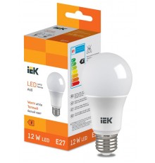 Лампа светодиодная Bulb A60 1140lm 3000K E27  LL-I-A60-12-230-30-E27  IEK