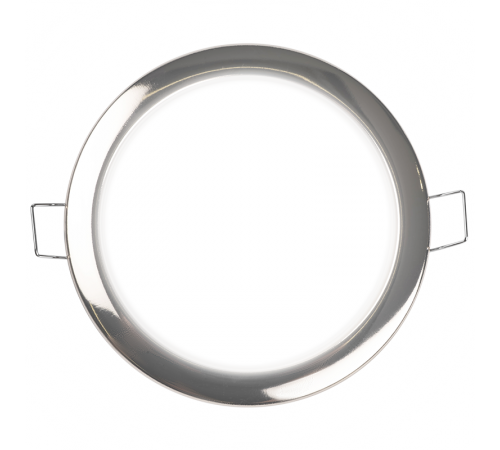 Светильник точечный встраиваемый под лампу ДВО PGX53 10639.7 15Вт GX53 IP20 никель глянцевый  1016805  Jazzway