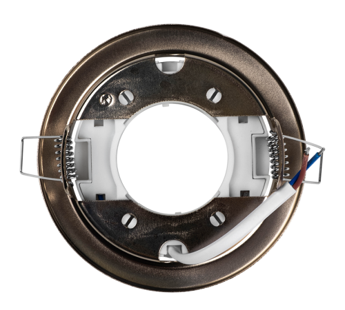 Светильник точечный встраиваемый под лампу ДВО PGX53 10639.7 15Вт GX53 IP20 никель глянцевый  1016805  Jazzway