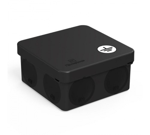 Коробка уравнивания потенциалов (КУП) для прямого монтажа двухкомпон безгалог (HF) черная 80х80х40 (132шт/кор)  IP66  60-0210-9005-У  Промрукав