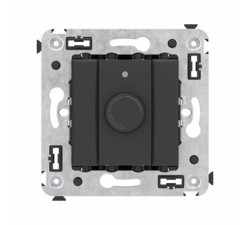 Диммер поворотный в стену, "Avanti", "Черный матовый"  4412133  DKC