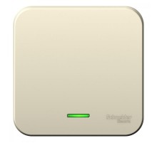 Blanca Молочный О/У Выключатель 1-клавишный с подсветкой, 10А, 250B  BLNVA101102  SE