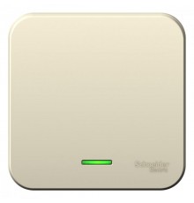 Blanca Молочный О/У Выключатель 1-клавишный с подсветкой, 10А, 250B  BLNVA101102  SE