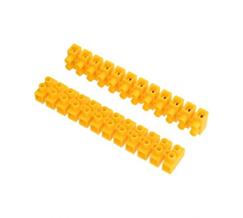 Клеммная винтовая колодка KВ-10 4-10, ток 10 A, полиэтилен желтый (10 шт./уп.)  07-5010-3  REXANT