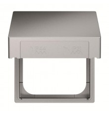 Промежуточное кольцо с откидной крышкой для накладок 55x55 мм, IP44, Future/Axcent/Carat/Династия, серебр. алюм.  2CKA001719A0219  ABB