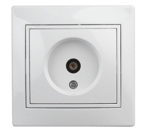 1-301-01 Intro Розетка TV одиночная, IP20, СУ, Plano, белый  Б0027617  Intro