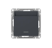 Механизм выключателя, карточный, с подсветкой, графит Эпика  UP1-SWG-card EKF