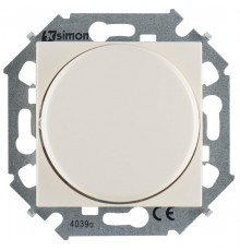 Simon 15 Сл. кость Светорегулятор поворотно-нажимной электронн. для регулир. устройств  1-10В, 230В, винт. зажим  1591794-031  Simon